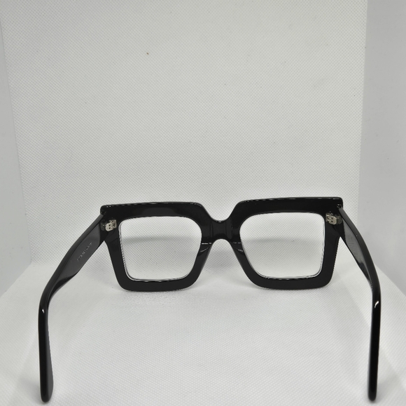 Oversized Black Square Eyeglasses – Pre-Owned - Picture 5 of 8